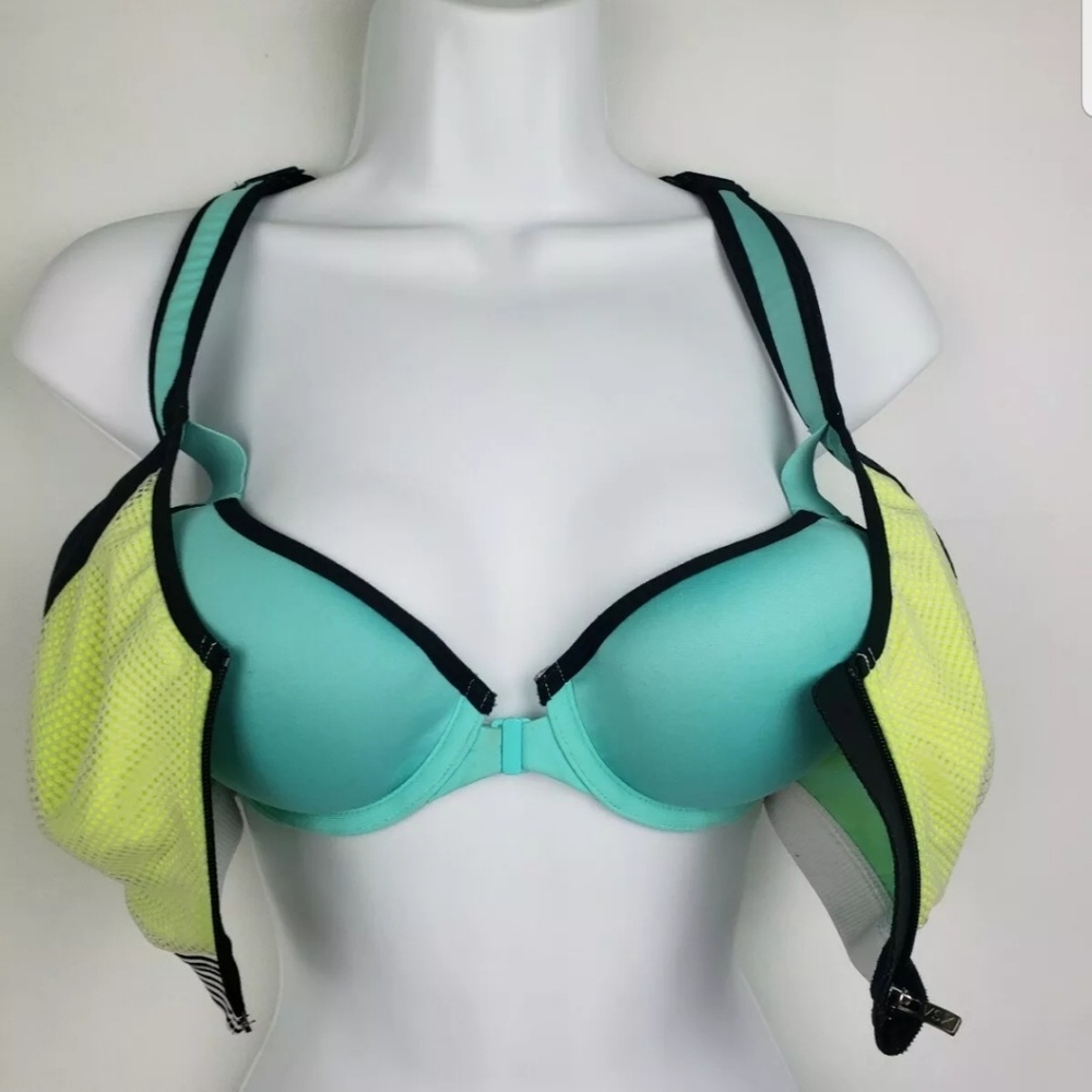 VSX Victoria Secret Zipper Sports Bra 34B - Picture 3 of 5
